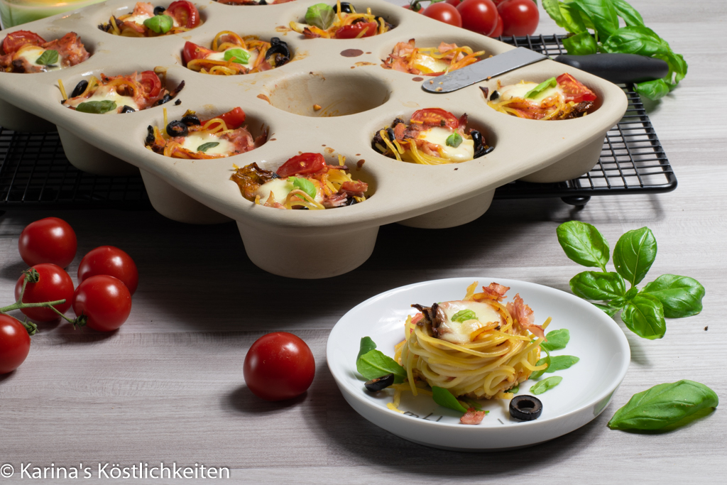 Mediterrane Spaghetti-Muffins - Karina Groß mit Pampered Chef