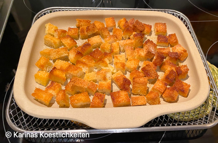Croutons aus dem Deluxe Air Fryer Pampered Chef
