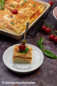 Rezept Schinken-Käse-Focaccia mit Bätterteig-Haube Pampered Chef®