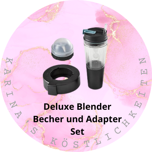 Pampered Chef Deluxe Blender Becher und Adapter Set