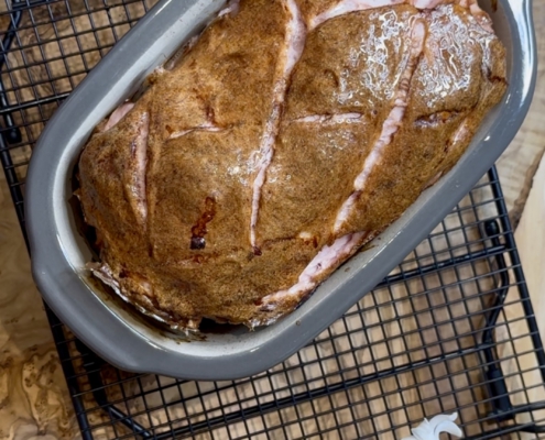 Leberkäse gebacken im kleinen Zaubermeister von Pampered Chef®
