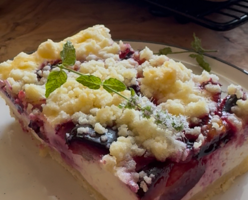 Rezept Cremige Zwetschgen-Ricotta-Schnitten Pampered Chef® & Thermomix®