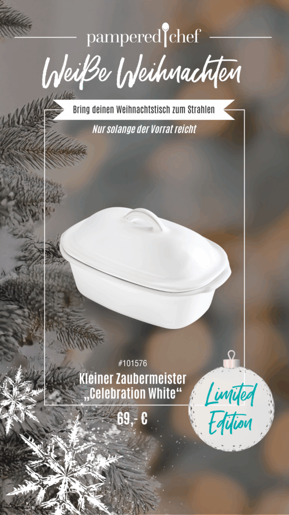 Pampered Chef Kleiner Zaubermeister Celebration White