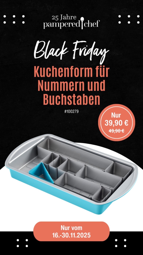 Pampered Chef® Kuchenform für Nummern und Buchstaben
