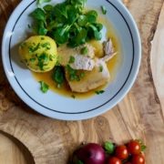 Rezept saftiger Schweinebraten aus dem Ofenmeister Pampered Chef®