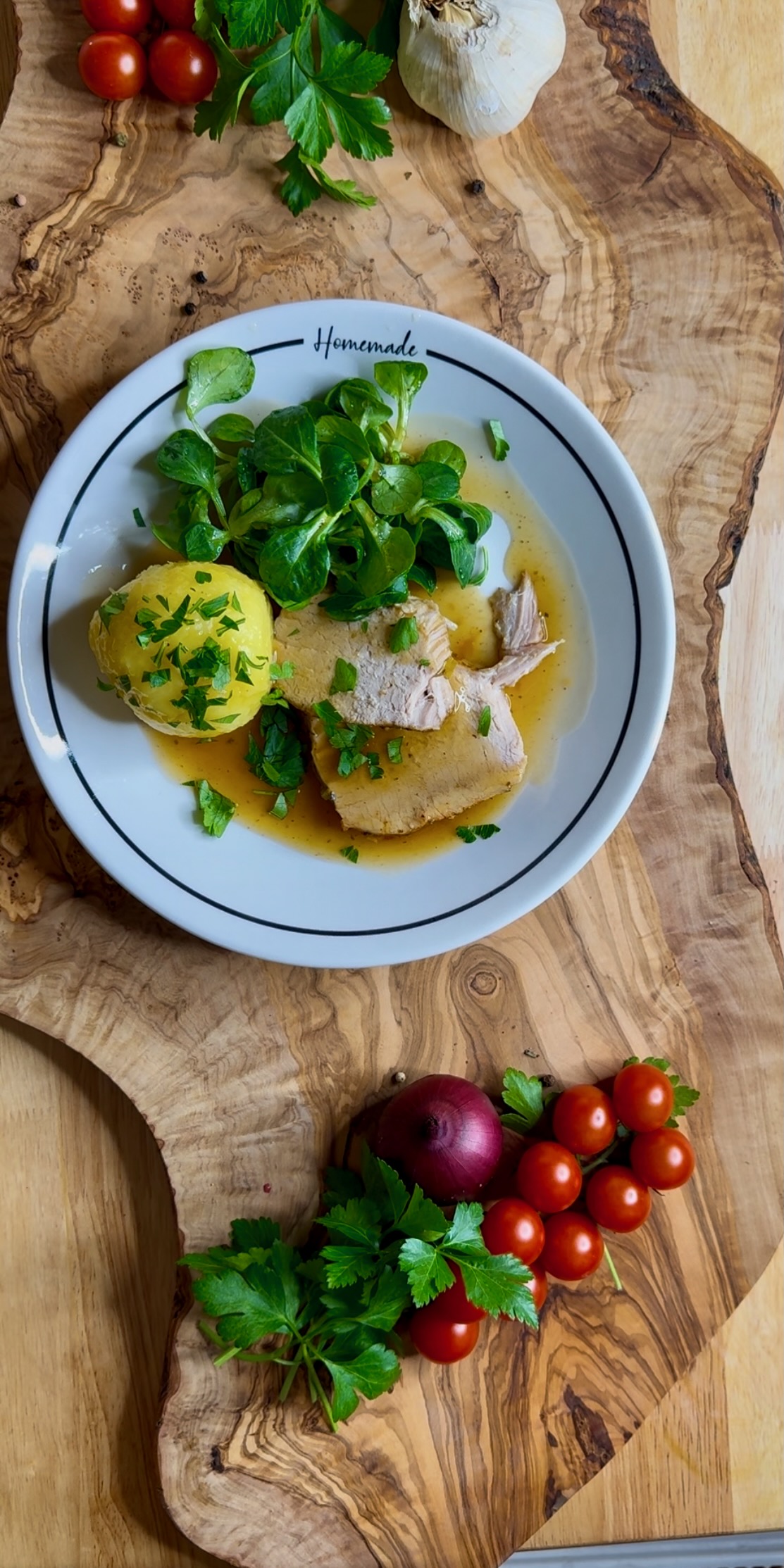 Rezept saftiger Schweinebraten aus dem Ofenmeister Pampered Chef®