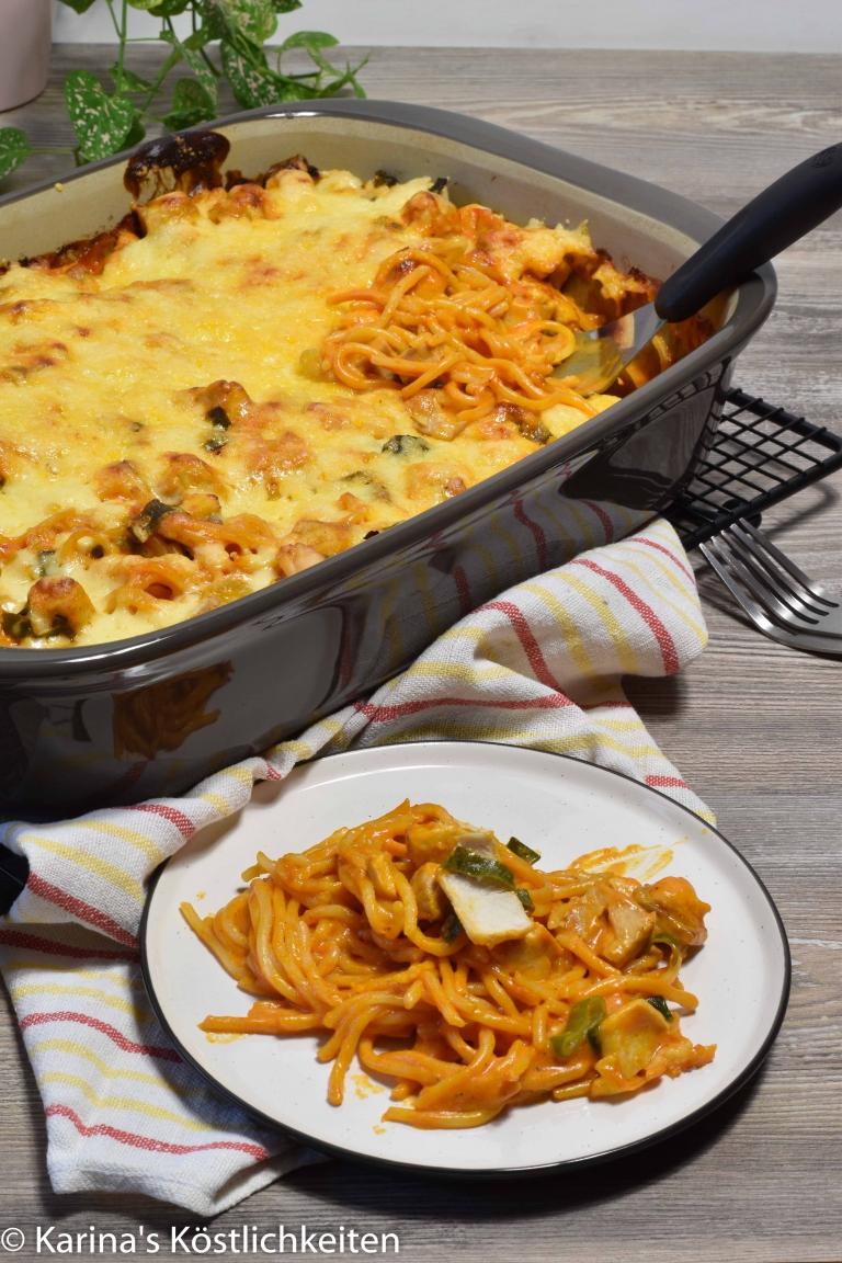 Lachsspaghetti aus dem Ofen - Karina Groß mit Pampered Chef